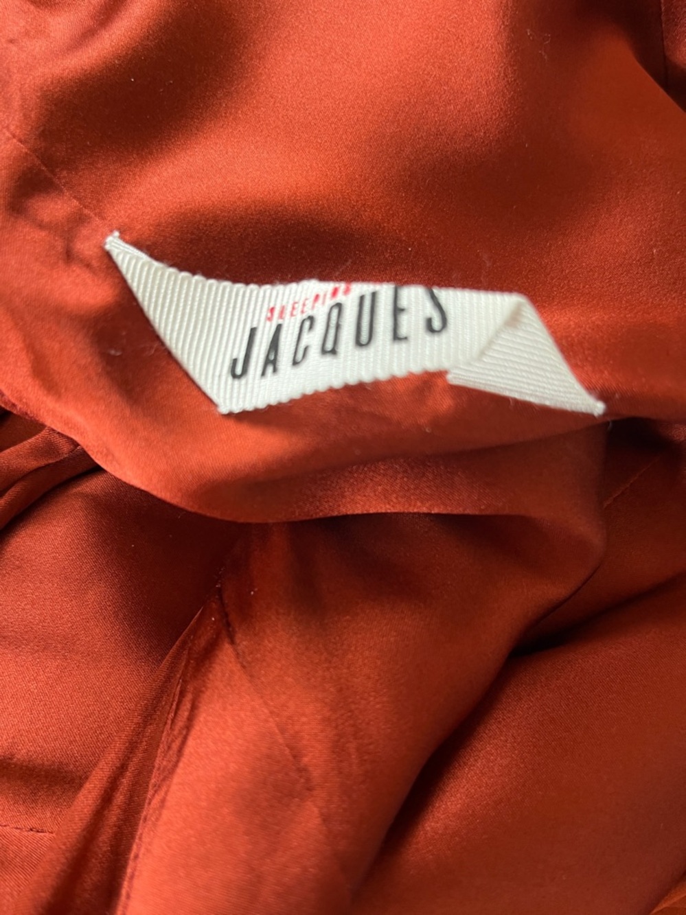 Sleeping with Jacque "Freudian" Silk Slip Dress in Copper.  Size 4 - Picture 10 of 12